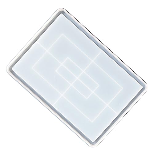 Veemoon Palettenform ablage tablett bastelzeug mold soufleförmchen giesform Herstellung Untersetzer Formen Backen Schimmel machen Gießen Silikonform manuelle Handwerksform Kieselgel Weiß von Veemoon