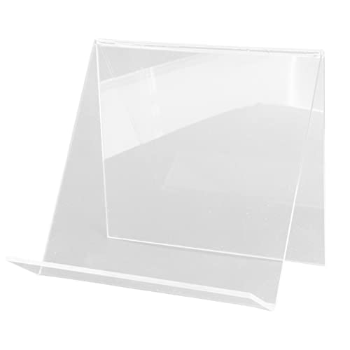 Veemoon Plattenständer Lagerung Desktop aufzeichnen schlank Vinyl platzsparende Space Saver Schallplattenbox Langlebig bücherregal Präsentationsständer für Schallplatten Albumregal Acryl von Veemoon