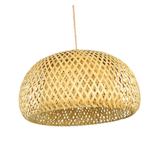 Veemoon Rattan Lampenschirm Deckenleuchte Handmade Retro Hängelampe Wohnzimmer Schlafzimmer Dekoration Natürlich Weich Licht Diffus Veemoon Rattan Lampenschirm Deckenleuchte Handmade Retro Hängelampe Wohnzimmer Schlafzimmer Dekoration Natürlich Weich Licht Diffus von Veemoon