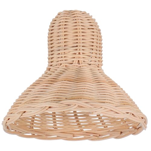 Veemoon Rattan Lampenschirm Handgefertigt Wicker Lamp Shade Cover Pendelleuchte Boho Stil mit Offener Webstruktur für Esszimmer Wohnzimmer mit Wärmeableitung und Lüftung Veemoon Rattan Lampenschirm Handgefertigt Wicker Lamp Shade Cover Pendelleuchte Boho Stil mit Offener Webstruktur für Esszimmer Wohnzimmer mit Wärmeableitung und Lüftung von Veemoon
