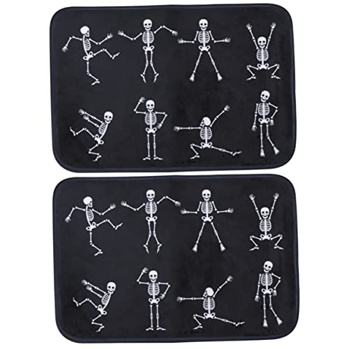 Veemoon Rutschfester -Teppich - Skelett Bodenmatte 40 x 60 cm Ideal Für Halloween Dekoration Und Außenbereich Dekorative Fußmatte Für Gruselige Veemoon Rutschfester -Teppich - Skelett Bodenmatte 40 x 60 cm Ideal Für Halloween Dekoration Und Außenbereich Dekorative Fußmatte Für Gruselige von Veemoon