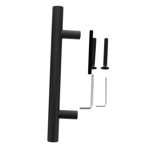 Veemoon Scheunentor Griff Möbelgriff Schwarz Rundes Design Doppelseitiger Türgriff für Schiebetür Einfach zu Montierender Möbelbeschlag für Schrank Kommode Schublade und Kleiderschrank Veemoon Scheunentor Griff Möbelgriff Schwarz Rundes Design Doppelseitiger Türgriff für Schiebetür Einfach zu Montierender Möbelbeschlag für Schrank Kommode Schublade und Kleiderschrank von Veemoon