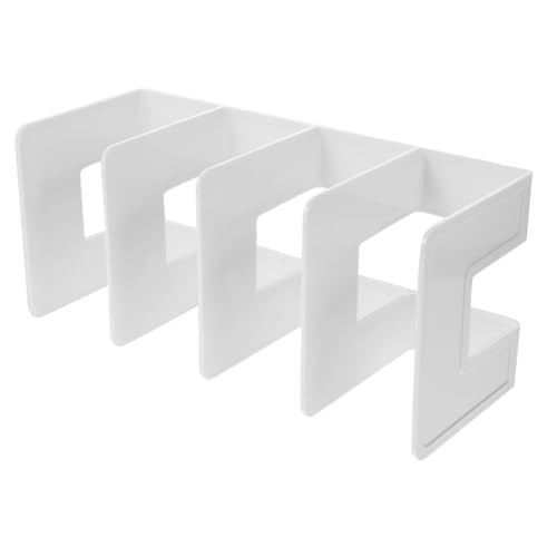 Veemoon Schreibtisch Organizer Regalsystem Für Dokumente Und Bücher Desktop Ablage Mit Fächern Für Büro Schule Oder Zuhause Weiß von Veemoon