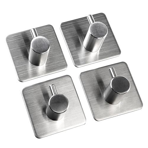 Veemoon Selbstklebende Haken Für Bad Und Küche – 4er Set - Rostfrei Und Langlebig - Ideal Für Handtücher Kleidung Und Veemoon Selbstklebende Haken Für Bad Und Küche – 4er Set - Rostfrei Und Langlebig - Ideal Für Handtücher Kleidung Und von Veemoon