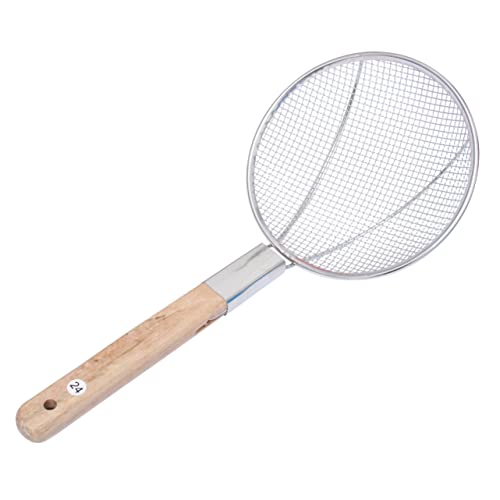 Veemoon Sieb mit Langem Holzgriff Küchensieb für Nudeln und Frittiergut Durchmesser Spülmaschinenfest für Zuhause und Restaurant von Veemoon
