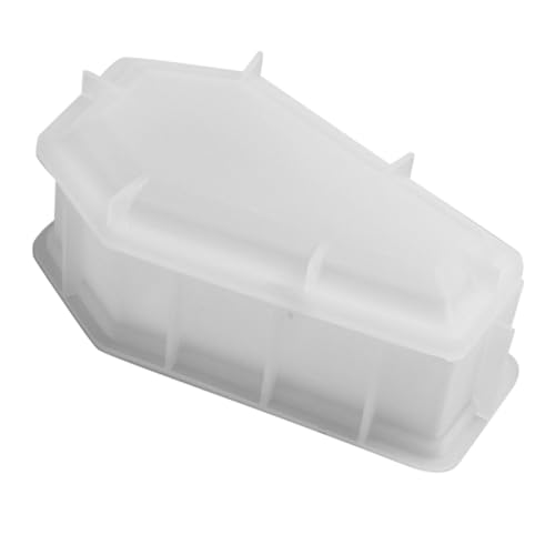 Veemoon Silikonform Sarg Aufbewahrungsbox DIY Resin Gießen Halloween Dekoration Tisch Ornament Schmuckkästchen Basteln Sicher Langlebig Leicht Entformbar von Veemoon