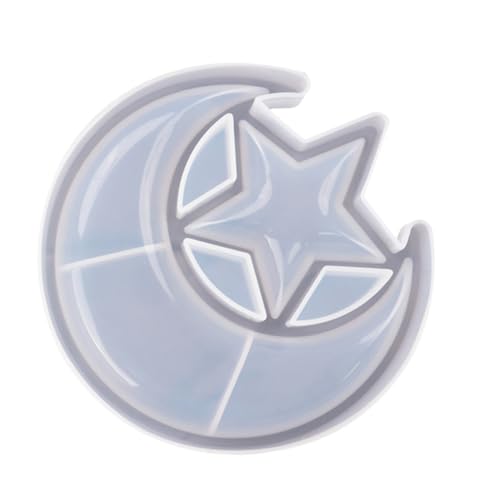 Veemoon Silikonform für DIY Stern und Mond Tablett Flexible Hitze und Kältebeständige Gießform Transparentes Harz Mold Stilvolles Aufbewahrungsbox Design für Kreative Bastelprojekte Veemoon Silikonform für DIY Stern und Mond Tablett Flexible Hitze und Kältebeständige Gießform Transparentes Harz Mold Stilvolles Aufbewahrungsbox Design für Kreative Bastelprojekte von Veemoon