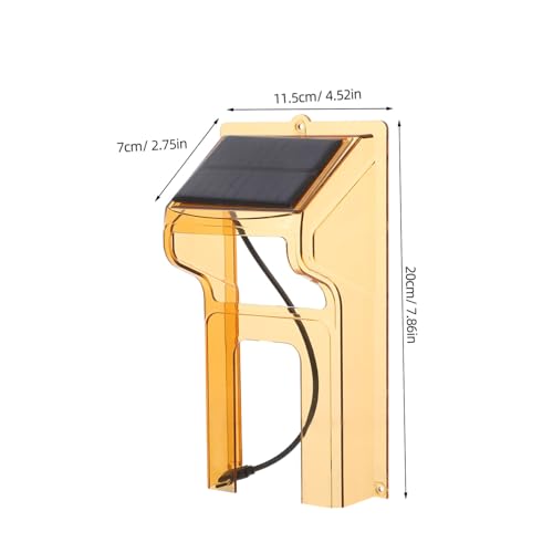 Veemoon Solarbetriebener Wasserdichter Regenschutz für Video-türklingeln Wetterfeste Abdeckung mit Klarem Sichtfenster Einfacher Edelstahl-montage für Außenbereich und Zugangskontrolle von Veemoon