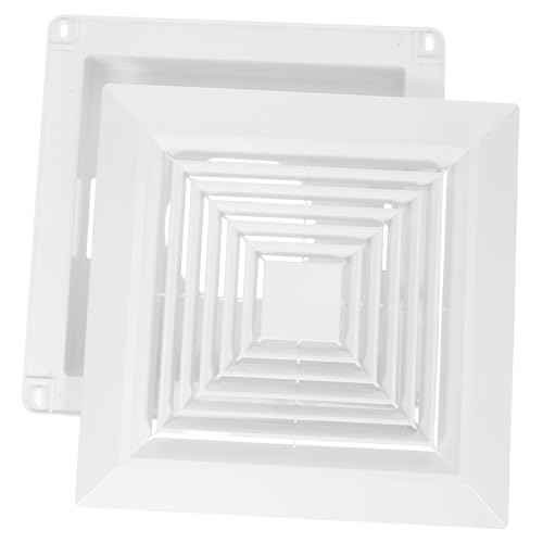 Veemoon Square Ventilation Grille mit Clip für Integrierte Deckenlüftung Kunststoff Lüftungsgitter für Badezimmer Küche Büro Kondensationsschutz und Einfache Montage Effiziente von Veemoon