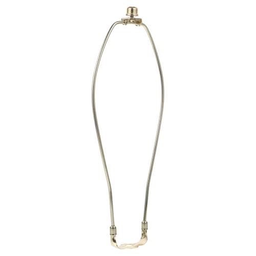 Veemoon Stehlampen-Hornständer Metalldekor-Rahmenhalter Ständer Glühbirnenwechsler Clip-On-Lampenschirmhalterung Harfen-Lampenfassung Lampenreparaturset - Gold, 31.5x11.8x2.4cm von Veemoon
