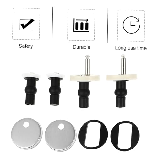 Veemoon Toilettensitz Scharniere Schrauben aus Rostfreiem Stahl mit Gummifixierung Wc sitz Befestigung Langlebige und Praktische Toilettenverschluss Montage Passend für Wc abdeckungen Veemoon Toilettensitz Scharniere Schrauben aus Rostfreiem Stahl mit Gummifixierung Wc sitz Befestigung Langlebige und Praktische Toilettenverschluss Montage Passend für Wc abdeckungen von Veemoon