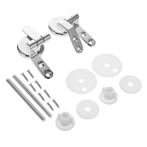 Veemoon Toilettensitz Scharniere aus Zinklegierung mit Schrauben Langlebige Wc Sitz Befestigung Kompatibel für Toilettendeckel Einfache Montage Praktisches Wc Zubehör Veemoon Toilettensitz Scharniere aus Zinklegierung mit Schrauben Langlebige Wc Sitz Befestigung Kompatibel für Toilettendeckel Einfache Montage Praktisches Wc Zubehör von Veemoon