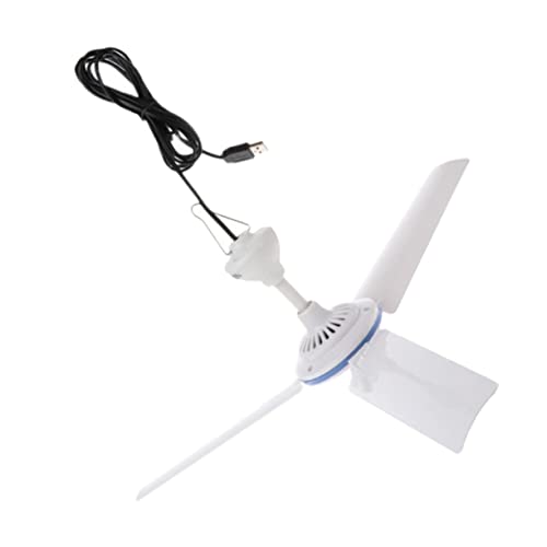 Veemoon Tragbarer USB Deckenventilator mit Blättern Leiser Mini Lüfter für Zuhause Schlafsäle und Campingzelte für Heiße Sommertage Hochwertiges Material USB Betrieben Vielseitig von Veemoon