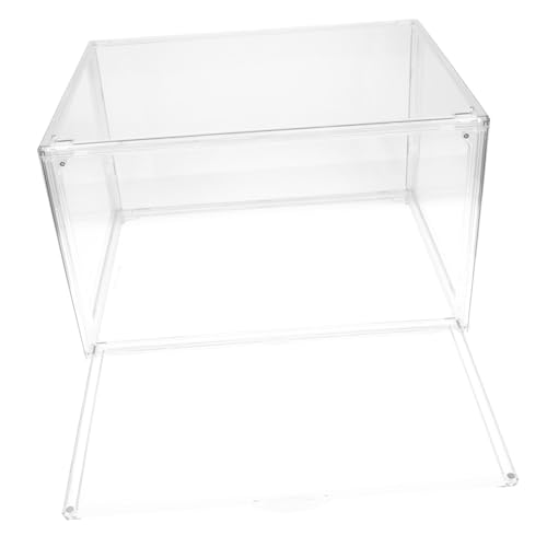 Veemoon Transparente Stapelbare Acryl aufbewahrungsbox für Bücher und Schreibtisch Bruchfestes Material Vielseitig für Büro Studium und Wohnzimmer Praktische Mehrschichtige Aufteilung von Veemoon