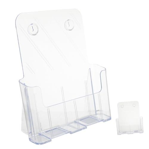 Veemoon Transparenter Wandhalter Aktenordner Organizer aus Robustem Hängender Dokumentenhalter für Büro Flexibler Wandordner zur Platzsparenden Ablage von Papieren und Zeitschriften von Veemoon