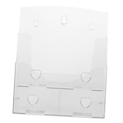 Veemoon Transparenter Wandhalter Dokumentenhalter mit Stabilem Sockel für Büro und Schreibtisch Moderner Prospekthalter zur Übersichtlichen Aufbewahrung von Flyern und Akten Veemoon Transparenter Wandhalter Dokumentenhalter mit Stabilem Sockel für Büro und Schreibtisch Moderner Prospekthalter zur Übersichtlichen Aufbewahrung von Flyern und Akten von Veemoon
