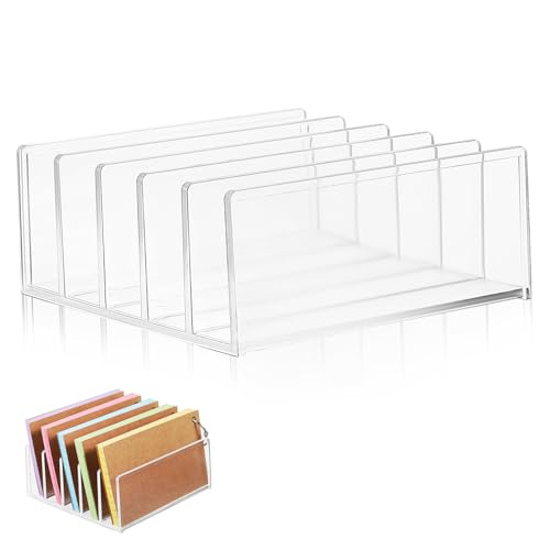Veemoon Transparentes Bücherregal Multifunktions Büroregal Für Dokumente Notebook Rack Und File Organizer Platzsparende Ablage Für Schreibtisch Und Büro Fächer Modern von Veemoon
