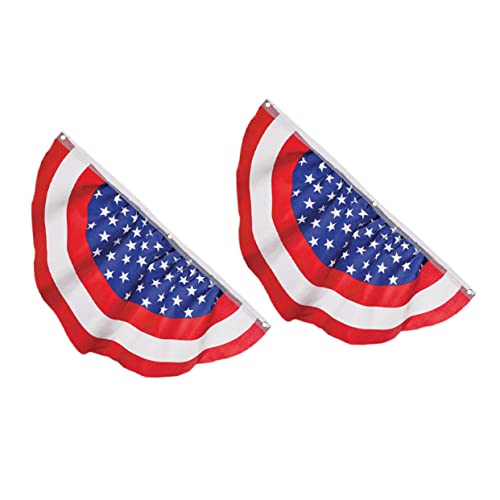 Veemoon USA Plissee Fan Flagge 2er Set - Halbfan Amerikanische Flagge Mit Sternen Und Streifen - Ideal Für Patriotische Dekorationen Zu Independence Day Memorial Day Und Labor Day Veemoon USA Plissee Fan Flagge 2er Set - Halbfan Amerikanische Flagge Mit Sternen Und Streifen - Ideal Für Patriotische Dekorationen Zu Independence Day Memorial Day Und Labor Day von Veemoon