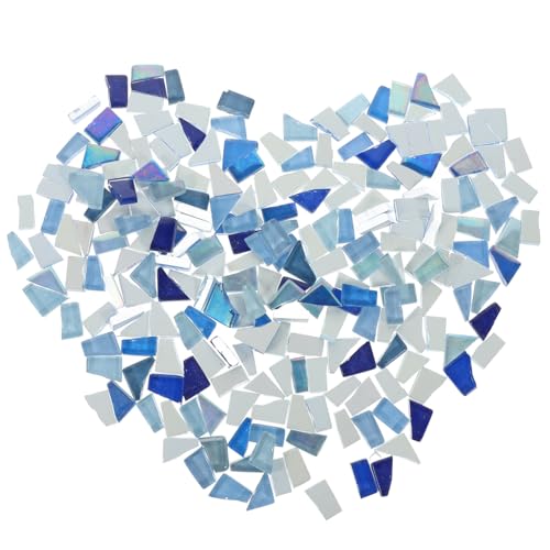 Veemoon Unregelmäßige Mosaiksteine Blaue Serie DIY Bastelset für Heimdekoration Blumenvasen Bilderrahmen Schmuck Herstellung Kreative Bastelstücke von Veemoon