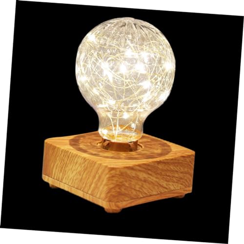 Veemoon Usb Tischlampe Aus Holz Dimmbar Nachttischlampe Mit Warmem Licht Tragbar Für Schlafzimmer Wohnzimmer Und Restaurant Dekorative Atmosphäre Einfache Nutzung von Veemoon