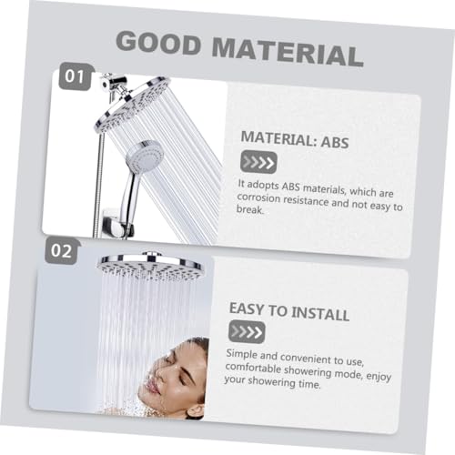 Veemoon Verchromter Regendusche Duschkopf Runde Kopfbrause Langlebige Badezimmer Dusche Nozzle Wassersparend Installieren Stilvoll für Hotel und Zuhause Veemoon Verchromter Regendusche Duschkopf Runde Kopfbrause Langlebige Badezimmer Dusche Nozzle Wassersparend Installieren Stilvoll für Hotel und Zuhause von Veemoon