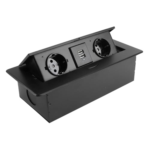 Veemoon Versenkbare USB Steckdose für Konferenzräume Elegante Schwarze Tischsteckdose mit Dämpfungsmechanismus für Meetings Installieren Veemoon Versenkbare USB Steckdose für Konferenzräume Elegante Schwarze Tischsteckdose mit Dämpfungsmechanismus für Meetings Installieren von Veemoon