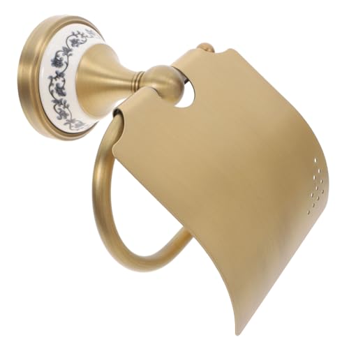 Veemoon Vintage Rollenhalter Badaccessoires Aus Antikem Messing Toilettenpapierhülle Dekorativ Altmodischer Toilettenpapierhalter Antiker Goldener Toilettenpapierhalter Kupfer von Veemoon