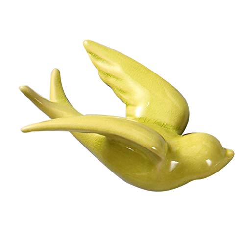 Veemoon Vogeldekoration Keramik V? Vogel Figuren Nordische Moderne Vogel Gartenfigur Vogel Skulpturen Wandbehang Vogeldeko für ?enbereich Garten Baum Simulation Keramikdekoration von Veemoon