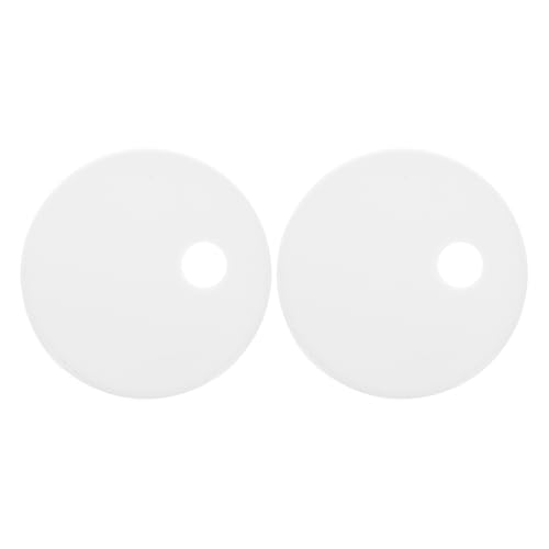 Veemoon WC-Bolzen Abdeckung Rund Kunststoff WC-Sitz Bolzen Abdeckungen Dekorative Kappen für Deckelschraube Weiß Veemoon WC-Bolzen Abdeckung Rund Kunststoff WC-Sitz Bolzen Abdeckungen Dekorative Kappen für Deckelschraube Weiß von Veemoon