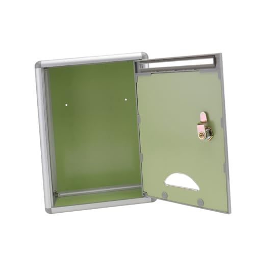 Veemoon Wahlurne mit Schloss Wahlurnen mit montiert Schlüssel hängender Briefkasten Wandmagnierte Schlossboxen Aluminiumlegierung Silber Veemoon Wahlurne mit Schloss Wahlurnen mit montiert Schlüssel hängender Briefkasten Wandmagnierte Schlossboxen Aluminiumlegierung Silber von Veemoon