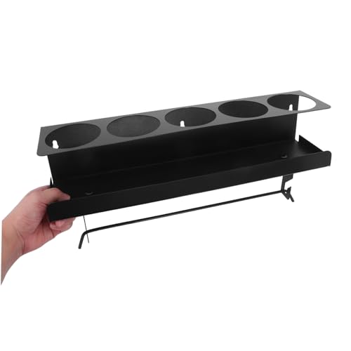 Veemoon Wandhalter Metall Organizer für Spraydosen und Flaschen mit Fächern Küchen Badpapierhalter Platzsparendes Wandregal für Garage Werkstatt und Arbeitsbereich von Veemoon