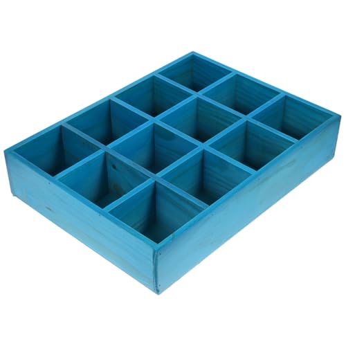 Veemoon Wandregal aus Holz mit Fächern Mediterranes Design für Wand und Tischmontage Dekorativer Aufbewahrungsschrank für Wohnräume Stabil und Langlebig von Veemoon
