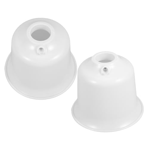 Veemoon Weißer Kunststoff Deckenventilator Baldachin Schutzabdeckung Kompatibel Installieren Waschbar und Langlebig Zusätzlicher Staubschutz für Innen Außenventilatoren von Veemoon