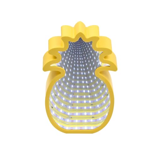 Veemoon hochzeitsdeko hochzeits dekoration home decoration Tunnel-LED-Licht Ananas spiegelleuchte 3D-Tunnellicht Licht in Ananasform Haushalt Spiegellicht Modellierlicht Mädchen von Veemoon