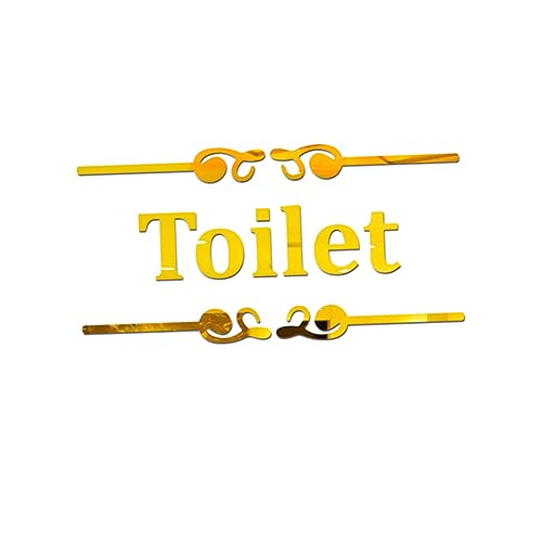 Veemoon Toilettenhalter Englisches Zeichen Spiegel Wandaufkleber Acryl Einfach Anzuwenden 455a Golden Veemoon Toilettenhalter Englisches Zeichen Spiegel Wandaufkleber Acryl Einfach Anzuwenden 455a Golden von Veemoon