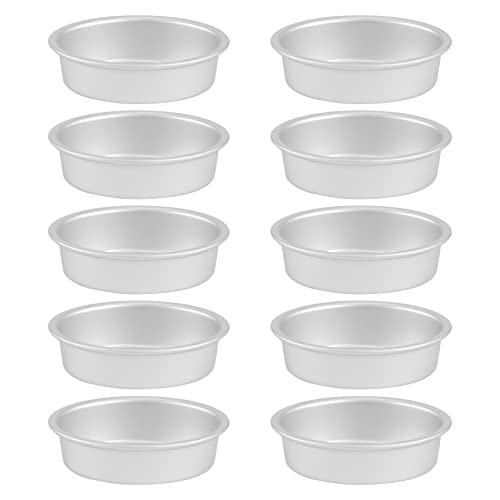 Veenewy 10 Stück Mini-Ovalei-Form aus Aluminiumlegierung - Hochwertige Kuchenform für Käsekuchen, Brot, Pudding und mehr Veenewy 10 Stück Mini-Ovalei-Form aus Aluminiumlegierung - Hochwertige Kuchenform für Käsekuchen, Brot, Pudding und mehr von Veenewy
