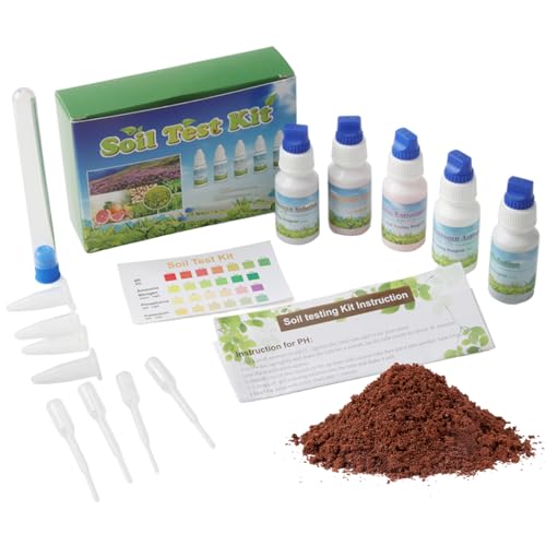 1 Set Bodentest Kit Professioneller Bodentester für Gartennährstoffe, Stickstoffphosphor -Kalium -Test -Kit für Landwirtschaft, Rasen, Innen- und Außengarten von Veesper