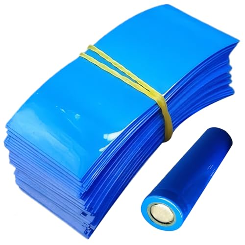 100pcs 21700 Batterie Wrap PVC Wärme Schrumpfschlauch Isoliertes Batterie -Wrap -Kit für 21700 Wärmeschild -Schutz -Außenrohrfilm, Blau, Blau von Veesper