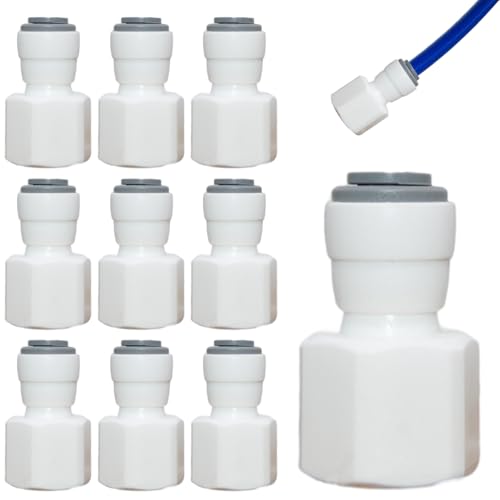 10pcs Schneller gerade Stecker 3/8 Weiblicher Faden zu 1/4 OD -Röhrchen Schnellverbindungsanpassungen für Wasserreiniger Filter Umkeh Osmose -Systemzubehör 10pcs Schneller gerade Stecker 3/8 Weiblicher Faden zu 1/4 OD -Röhrchen Schnellverbindungsanpassungen für Wasserreiniger Filter Umkeh Osmose -Systemzubehör von Veesper