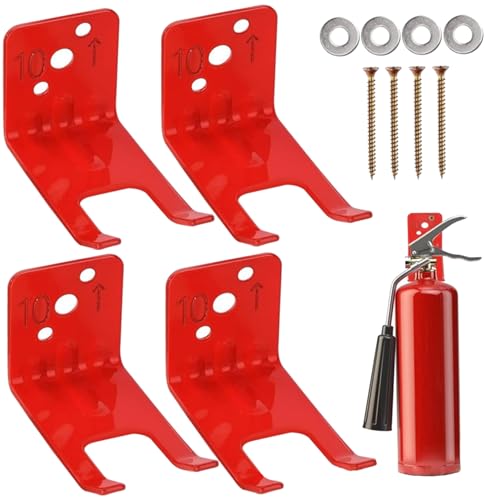 Feuerlöscher Montagehalterung 4 Packwand Hakenhalter mit Schrauben Feuerlöscher Berghalter für Home Office Workshop Garage Feuerlöscher Montagehalterung 4 Packwand Hakenhalter mit Schrauben Feuerlöscher Berghalter für Home Office Workshop Garage von Veesper