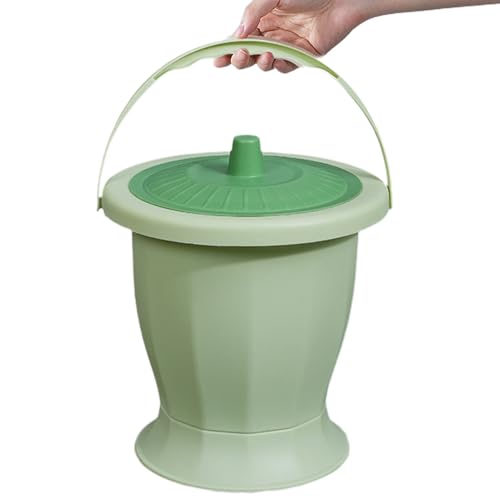 Kammer -Topf mit Deckel und Griff mit schwerer tragbarer Bettpfanne waschbare PP Urinalflasche mit abnehmbar von Veesper