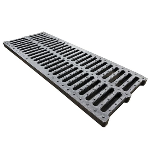 Plastikgrate 8x20x1 Zoll Hochpolymer Abflussrost Uner rutscher Abwasserabdeckung Starker Tragverlagerungskanal Abflusssieb für Küchenhof Terrasse Gartenzaun von Veesper