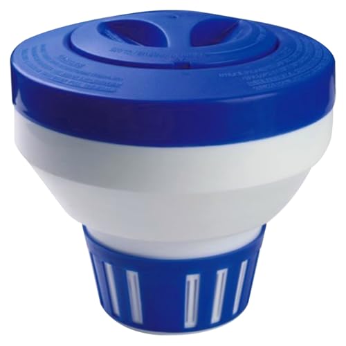 Pool -Chlor -Floater 7 Zoll Durchmesser..Einstellbare Freisetzung Chlor -Tablettenhalter schwimmender Spender für Schwimmbäder Hot Tub Spa Wasser einfach gebrauchte Gebrauchte von Veesper