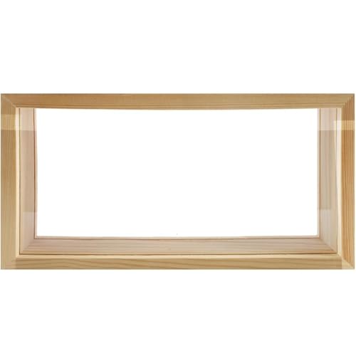 Shadow Box 10x5in doppelseitige klare Display-Hülle mit Holzrahmen, DIY-Glas-Schattenbox für Blumenproben, Kunsthandwerk, Fotos, Sammlerstücke und Andenken Shadow Box 10x5in doppelseitige klare Display-Hülle mit Holzrahmen, DIY-Glas-Schattenbox für Blumenproben, Kunsthandwerk, Fotos, Sammlerstücke und Andenken von Veesper