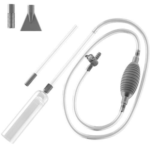 Siphon 118-Zoll-Einstellbares manueller Staubsauger mit konstantem Saug, eingebauter Filter und zusätzliche Düse zum Entfernen von Sand, Schmutz, Schmutz aus Spa, Poolwasser von Veesper