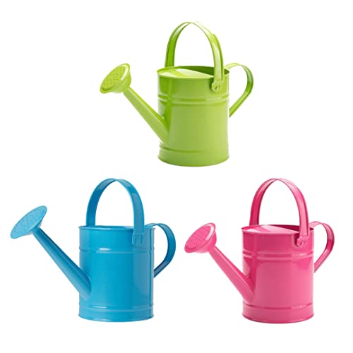 Veesper 1, 5 l Metall Kindergasung, kleine Innen- und Außenpflanzentopf mit ergonomischem Griff für Blumentöpfe, Succulents und Gartenspiele von Veesper