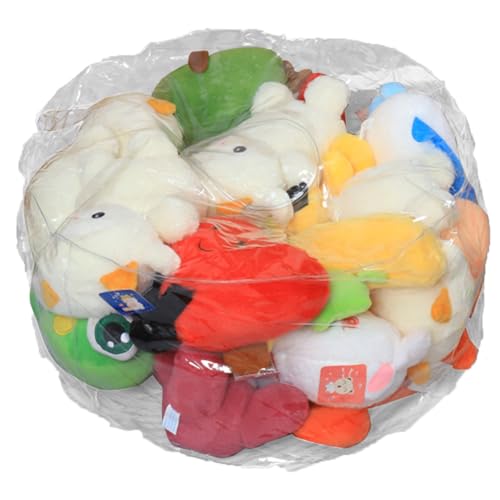 Veesper Bohnenbeutel ausgestopfte Tierstuhl für wasserdichte PVC Clear Bohnenbeutel mit Reißverschluss für Kinderspielzeugspeicher Plüsch Organisator Kleinkind Schlafzimmer Spielzimmer von Veesper