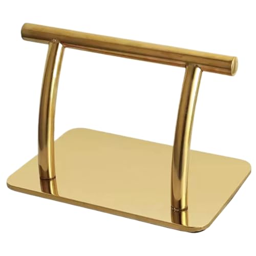 Veesper Edelstahl -Pediküre Fuß Rest HEAGS DURCH FÜSSE FÜHLE FÜR FRIGSSTUHR, Hilfspedal für Friseur, Schönheitspa, Nagel Salon, Massagestuhl (golden) von Veesper