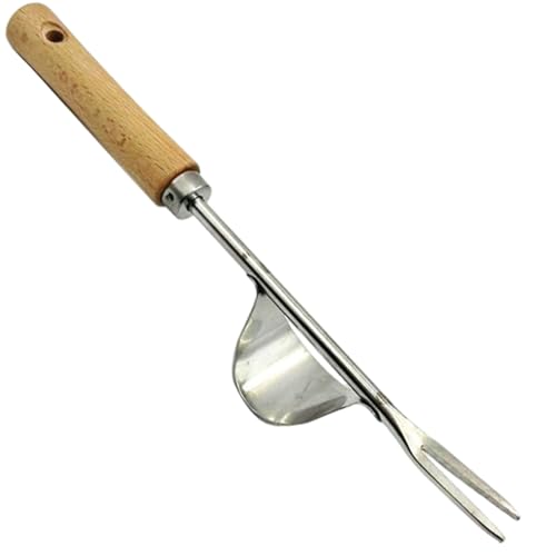 Veesper Edelstahl -Unkraut -Puller -Werkzeug mit Hebelbasis- und Komfortgriff, Hangable Hand Unkrebsgabel für Deep Root Digging & Garten Unkrautentfernung Veesper Edelstahl -Unkraut -Puller -Werkzeug mit Hebelbasis- und Komfortgriff, Hangable Hand Unkrebsgabel für Deep Root Digging & Garten Unkrautentfernung von Veesper