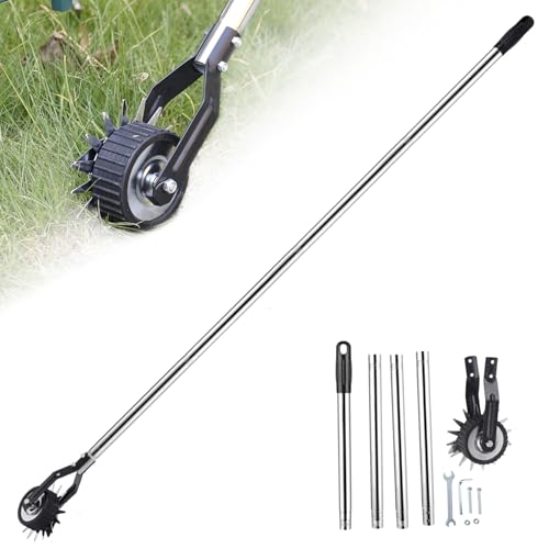 Veesper Edger Lawn Tool 67, 3 Zoll Handbuch Rotary Gras Edger mit 4 Abschnitt Edelstahlgriff und Rad, Gartenrasenwerkzeug für die Landschaftsgestaltung des Bürgersteighofs Veesper Edger Lawn Tool 67, 3 Zoll Handbuch Rotary Gras Edger mit 4 Abschnitt Edelstahlgriff und Rad, Gartenrasenwerkzeug für die Landschaftsgestaltung des Bürgersteighofs von Veesper